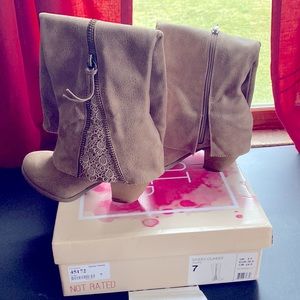 Suede Knee length Boots